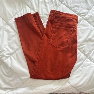 Rust Orange Corduroy Jeans